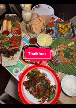 Delicious Thai street food at Thaikhun in Manchester, featuring BBQ wings, Pad Thai, and Mango Sticky Rice.
