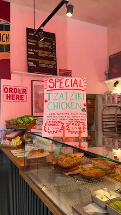 Enjoying schiacciata sandwiches at Mootz General Store in Stockbridge, Edinburgh with student discounts available!