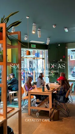 Filming for @mycoffeeshopdiaries, exploring cozy coffee spots for solo dates in London