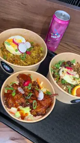 Guests enjoying Sri Lankan dishes at Ayubowan Street Food in Bradford, showcasing vibrant flavors and culture.