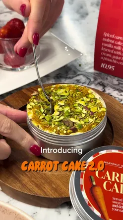 New Carrot Cake 2.0 at Heavenly Desserts combines classic flavors with a South Asian twist, available until Nov 10!