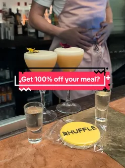 Couple enjoying a birthday meal at The Gannet in Glasgow, discovering cashback on the new Shuffle Rewards app.