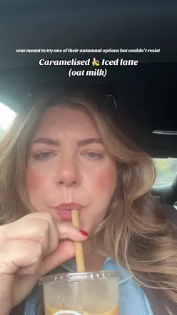 Caramelised banana iced latte at Eight Coffee Co., a popular spot in Glasgow for coffee lovers.