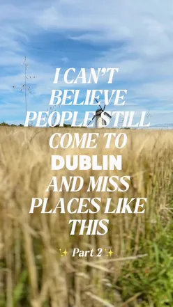 Quaint coastal village near Dublin featuring beautiful beaches, seafood restaurants, bakeries, and historic windmills.