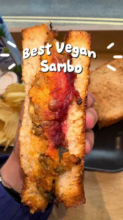 Vegan Bombay toasty from Greenville Deli in Monkstown, reviewed for the hunt for Ireland's best vegan sandwich.