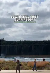 Surfing enthusiasts enjoy Scotland's first surf resort, just 25 minutes from Edinburgh city centre.