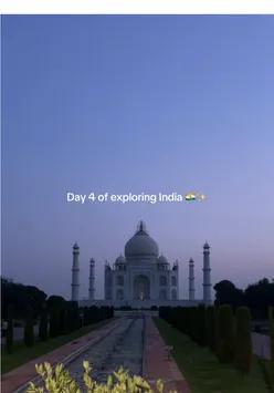Traveler exploring the iconic Taj Mahal in India, capturing its beauty and grandeur.