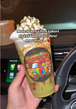 Enjoying delicious Pakistani food and desserts at Manchester's first drive-thru, Lahori Lane.