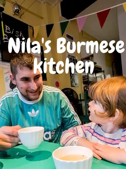 Enjoying Burmese curries and spring rolls at a Trafford Park kitchen in Manchester, total spend ยฃ27.20.