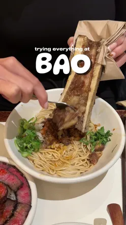 Food lovers sampling the new menu at Bao's King's Cross branch for their 10th anniversary celebration.