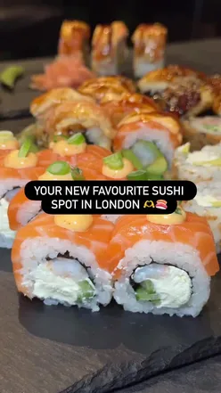 Delicious baked sushi at Sushi Boom in Finsbury Park, North London – a hidden gem for sushi lovers.