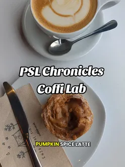 Searching for the best pumpkin spice latte at Coffi Lab in Cardiff, a dog-friendly cafรฉ.