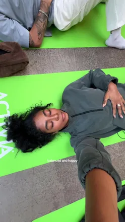 Learning about gut health with Activia Kefir at a wellness event focused on healthy living and digestion.