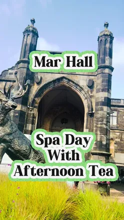 Guests enjoying a luxury spa day at Mar Hall with treatments and afternoon tea in a serene setting.