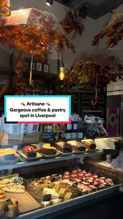 Artisane bakery in Liverpool showcasing stunning pastries and bakes, perfect for foodies and coffee lovers.