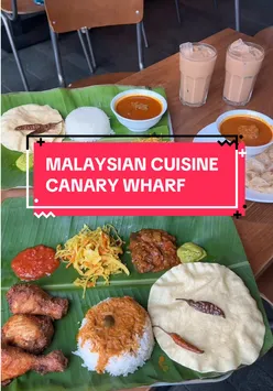 Delicious Malaysian dishes served at a trendy spot in Canary Wharf, perfect for halal food lovers.