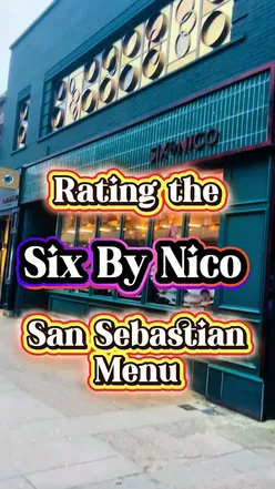 Diners enjoying the San Sebastian menu at Six by Nico in Glasgow, featuring gourmet dishes like Basque cheesecake and coal fish.