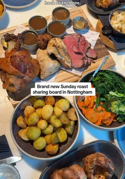 Delicious Sunday roast sharing board for £18.75 at Binks Yard, Nottingham. Perfect for foodies! #SundayRoast #Nottingham
