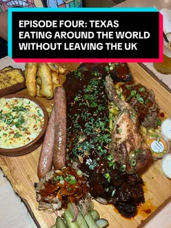 Enjoying Texas-style BBQ at Firehouse Glasgow in Episode Four of our UK food adventure