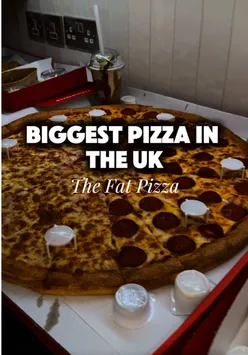 Celebrating a birthday with a massive 24-inch pizza at Fat Pizza, complete with sides and shakes in Milton Keynes.