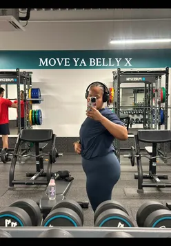 Fit individual demonstrating hip thrusts with confidence, embracing body positivity on their fitness journey.