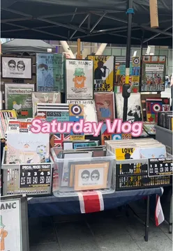 People enjoying brunch and art in Manchester on a vibrant Saturday at E&G café.