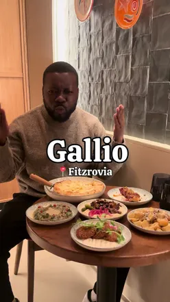 Delicious Mediterranean dishes at Gallio in Fitzrovia, featuring shwarma and vibrant flavors. #MediterraneanFood