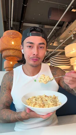 'Tasty IKEA food spread in London, featuring Swedish meatballs and popular Scandinavian dishes.'