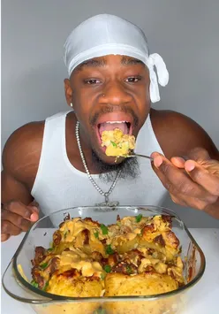 Delicious Jerk Chicken & Shrimp with Potatoes featured in Trea-Cooks' recipe. #JamaicanFood #Mukbang #TikTok