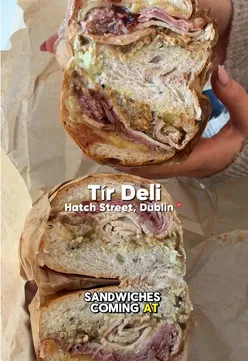 Delicious Christmas sandwich from Tír Deli in Dublin, perfect for the festive season! 🎄🥪 #dublin #dublineats