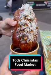 Festive food at London Christmas Market with delicious treats from top vendors at Outernet, WC2H 8LH.