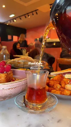 New Middle Eastern inspired brunch dishes at Fiori Cafe, a HALAL spot in Manchester.
