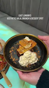 Floral café in East London serving comfort food and desserts, perfect for foodies and Instagram lovers. #Halal