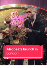 Afrobeats brunch at SoulMama in Stratford, London with vibrant food, live music, and energetic atmosphere.