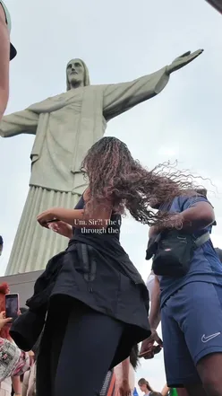 Travelers enjoying scenic views in Rio, preparing for a wedding with hints of adventure and joy.