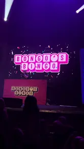 A high-energy, fast-paced vlog capturing the atmosphere of a Bongo's Bingo event at Albert Hall in Manchester, showcasing the crowd, the bingo games, the prizes, and the overall party vibe.