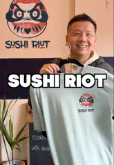 Delicious sushi spread at Sushi Riot, an independent sushi bar in Glasgow, 23 Clarence Dr, open 12pm-8pm.