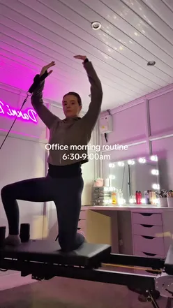 A busy morning routine today !✨ #seamoss #reformerpilates #aldireformerreview #morningroutinecheck #officeroutine 