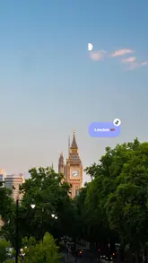 A montage video showcasing a stay at The Clermont London, featuring shots of the hotel exterior, interior, room, coffee, and various London landmarks like the London Eye and The Shard, ending with cocktails.