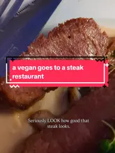 The video features a creator reviewing the vegan dining experience at The Cut and Craft, a steak restaurant in Manchester. It showcases the upscale interior, including a notable bathroom, and highlights several dishes including a butternut squash and avocado tartare, vegan flank steak, and a birthday dessert. The creator provides positive feedback on the service and food quality.
