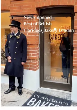 Delicious treats at Claridge's Bakery: sausage rolls, fondant fancies, and fresh bread during a sneak peek event.