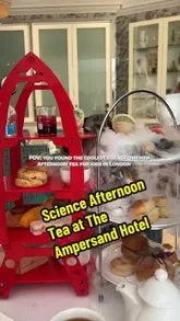 A short, engaging video showcasing the Science Afternoon Tea at The Ampersand Hotel in London. The footage highlights the interactive, science-themed presentation, including dry ice effects, petri dishes, and syringes, making it an appealing experience for families and children.