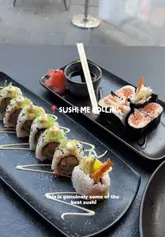 Delicious sushi rolls and vibrant dishes at Sushi Me Rollin’ in Newcastle, a must-try spot for sushi lovers!