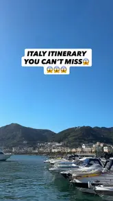 Colorful map showcasing Italy itinerary highlights: Naples, Positano, Sorrento, Capri, and Amalfi Coast food spots.