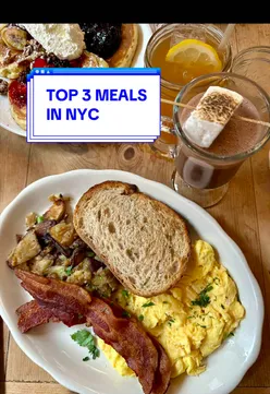 Plates of NYC soul food, a Red Hook Tavern burger, and Bubby's pancakes, documenting a first soul food experience.