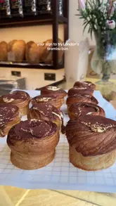 Fred Bakery's tiramisu bun, a sweet pastry with creamy filling and coffee dusting, from a popular London bakery.