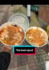 A vlog-style review of a jacket potato food truck called Spudbae in Bexleyheath. The creator showcases the menu, the preparation of the loaded jacket potatoes, and provides a taste test, ending with a humorous mishap in the car.