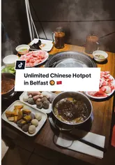 Unlimited Chinese Hotpot with fresh meats and vegetables at Steamboat Belfast in Belfast.