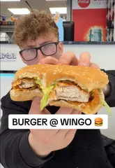 A Wingo burger from Southampton, a contender for the city's best, featured in a food review by Vinnie Murphy.