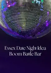 A vlog-style reel showcasing a date night experience at Boom Battle Bar in Lakeside, featuring competitive socialising activities like digital darts, beer pong, and karaoke, alongside drinks and bar snacks.